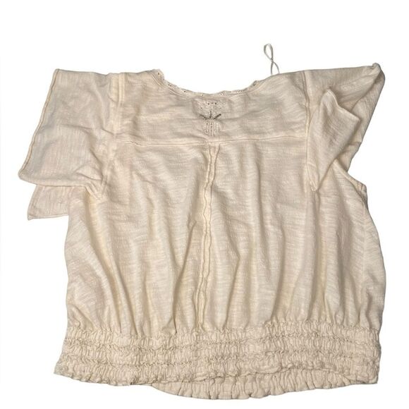 Free People medium‎ boho hippie short sleeve top - Picture 7 of 7
